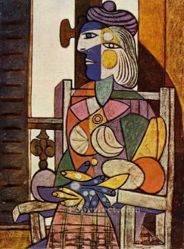  Teresa Obras - Mujer sentada frente a la ventana María Teresa 1937 cubista Pablo Picasso